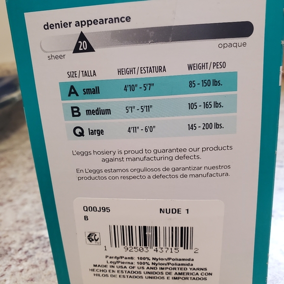 🆕 L'eggs regular Nude pantyhose  (4) - Picture 2 of 3